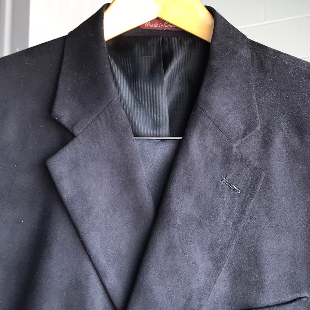 Wall Street Collection faux suede blazer Sz 50 R